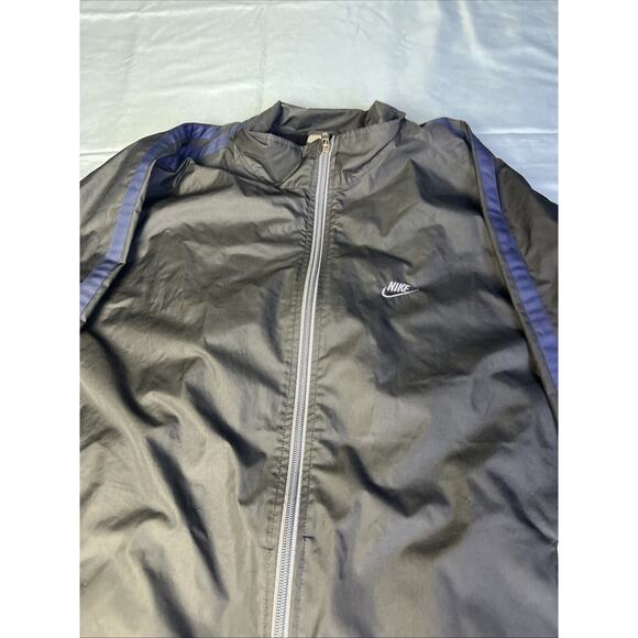 Nike Dri Fit Mens Track Jacket Black Size Large Pockets Zip Stretch Clima-Fit - Picture 1 of 9